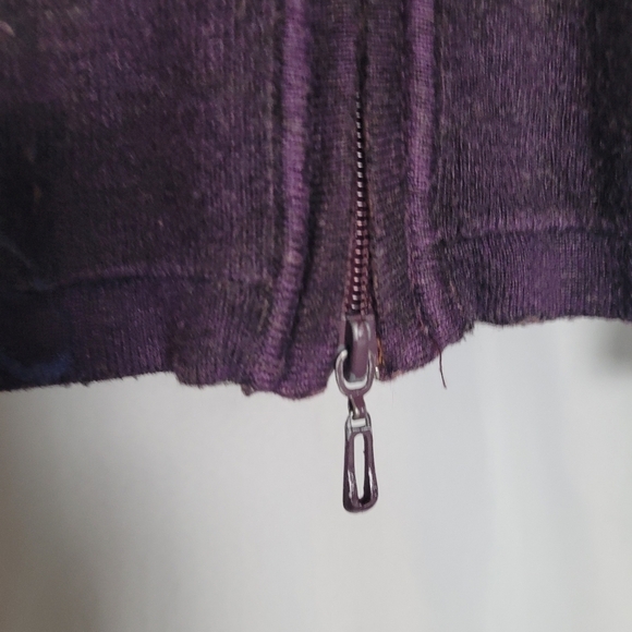 Y2K Vintage One World Rhinestone Full Zip Hoodie Gothic Grunge Size Medium - Picture 5 of 13